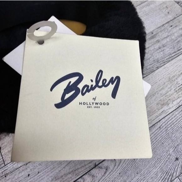 Bailey of Hollywood Wagner Black Wool Flat Cap Hat w/ Ear Flaps, Size Small NWT - Picture 6 of 11